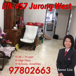 Blk 457 Jurong West Street 41 (Jurong West), HDB 3 Rooms #198277812